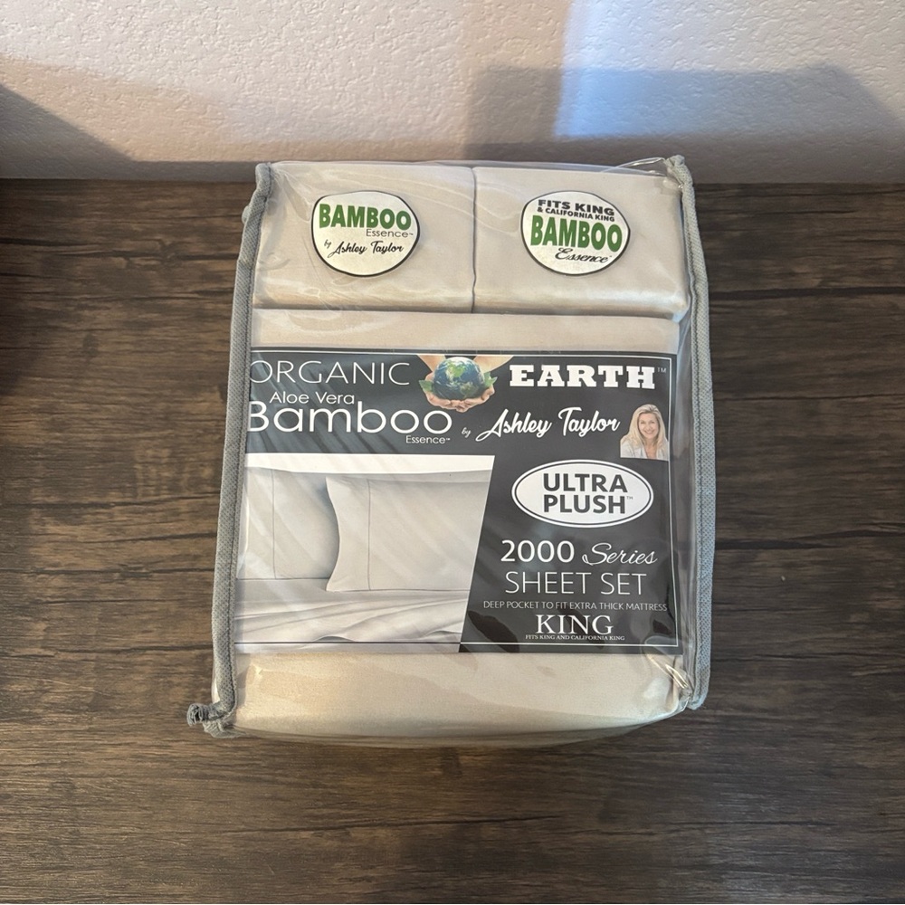 New King Size bamboo sheet set